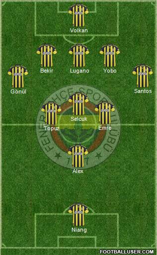 Fenerbahçe SK Formation 2011