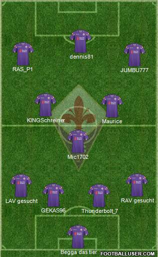 Fiorentina Formation 2011