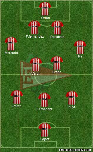 Estudiantes de La Plata Formation 2011