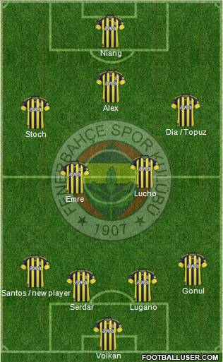 Fenerbahçe SK Formation 2011