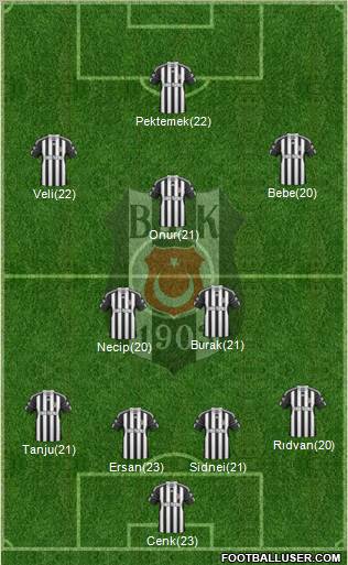 Besiktas JK Formation 2011