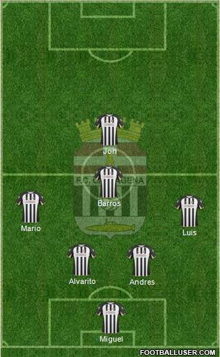 F.C. Cartagena football formation