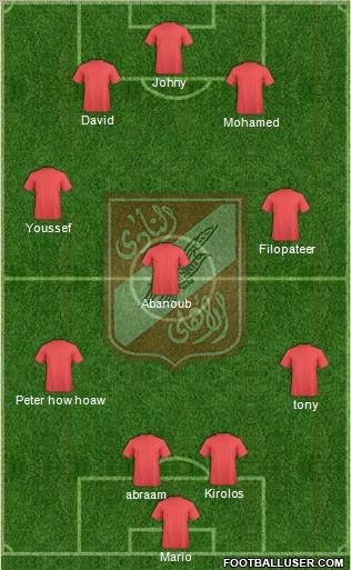 Al-Ahly Sporting Club Formation 2011