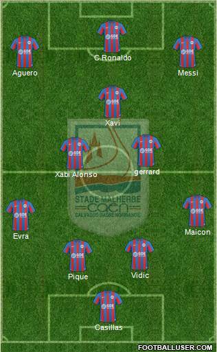 Stade Malherbe Caen Basse-Normandie 4-3-3 football formation