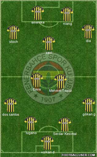 Fenerbahçe SK Formation 2011