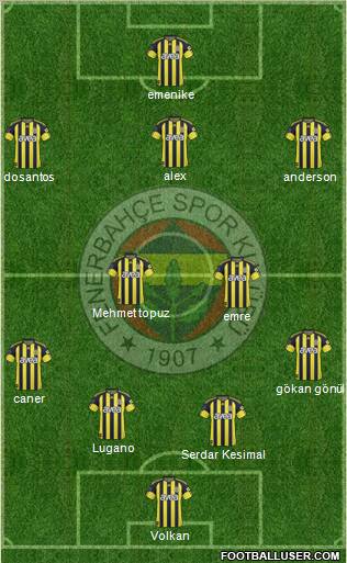 Fenerbahçe SK Formation 2011