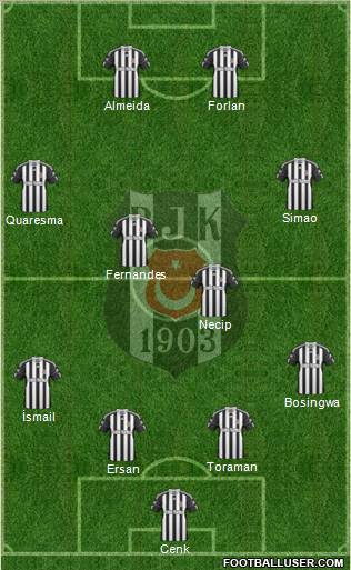 Besiktas JK Formation 2011