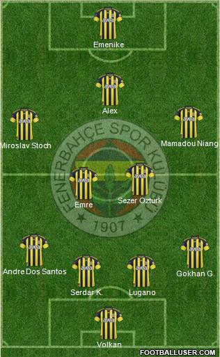 Fenerbahçe SK Formation 2011