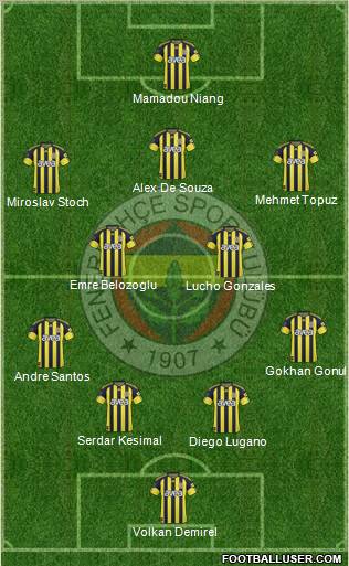 Fenerbahçe SK Formation 2011