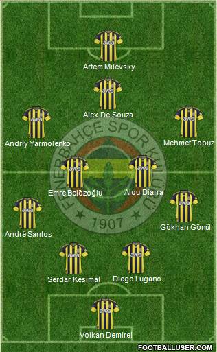 Fenerbahçe SK Formation 2011