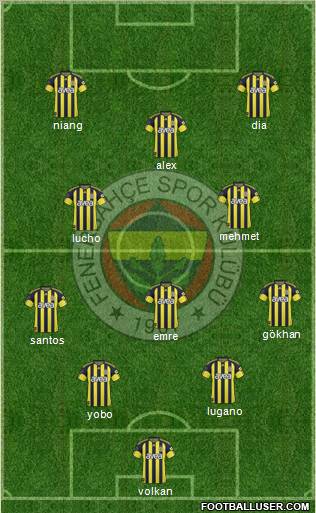 Fenerbahçe SK Formation 2011