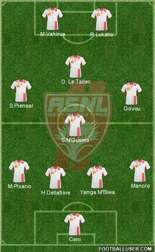 A.S. Nancy Lorraine football formation