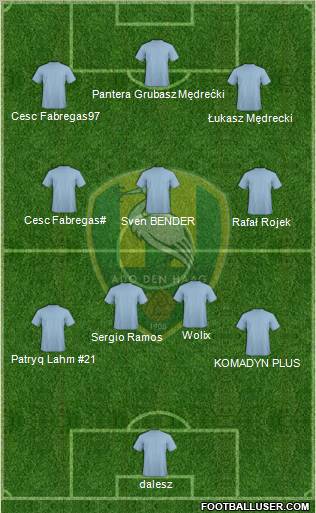 ADO Den Haag Formation 2011