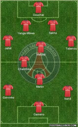 Paris Saint-Germain Formation 2011
