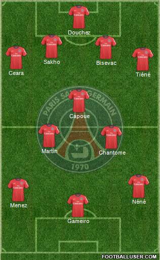 Paris Saint-Germain Formation 2011