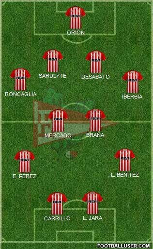 Estudiantes de La Plata football formation