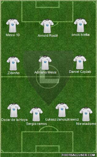 Legia Warszawa Formation 2011