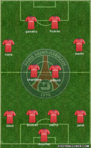 Paris Saint-Germain Formation 2011