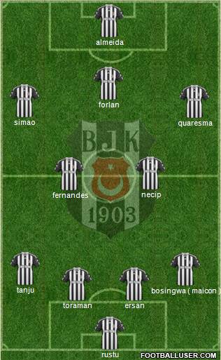 Besiktas JK Formation 2011