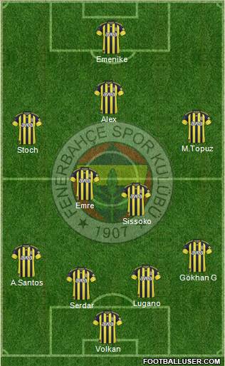 Fenerbahçe SK Formation 2011