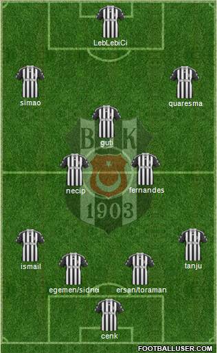 Besiktas JK Formation 2011