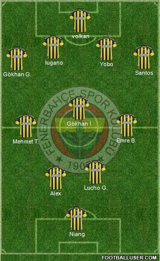 Fenerbahçe SK Formation 2011