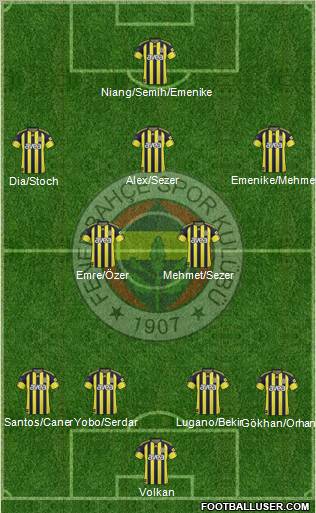 Fenerbahçe SK Formation 2011