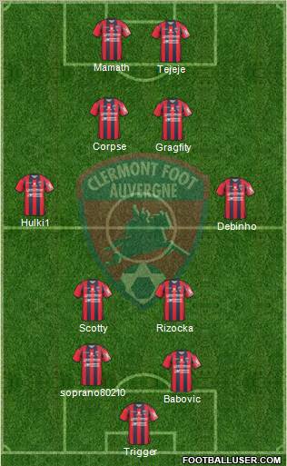 Clermont Foot Auvergne 63 Formation 2011