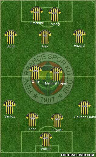 Fenerbahçe SK Formation 2011