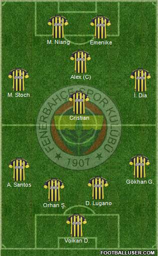 Fenerbahçe SK Formation 2011