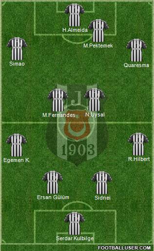 Besiktas JK Formation 2011