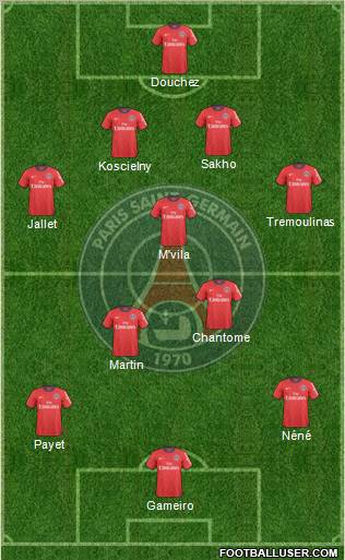 Paris Saint-Germain Formation 2011