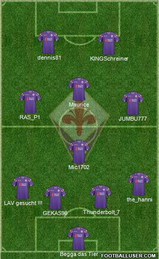 Fiorentina Formation 2011
