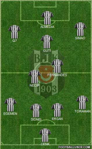 Besiktas JK Formation 2011