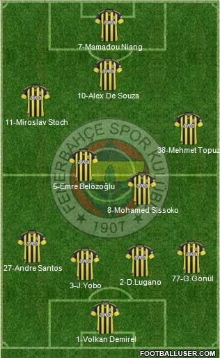 Fenerbahçe SK Formation 2011