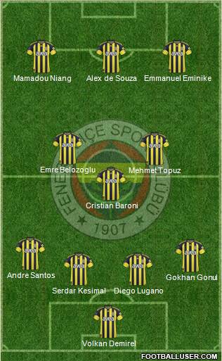 Fenerbahçe SK Formation 2011