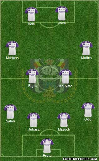 RSC Anderlecht Formation 2011
