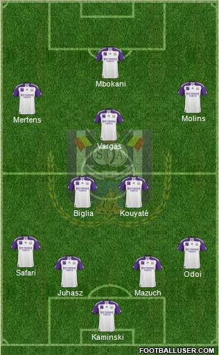 RSC Anderlecht Formation 2011