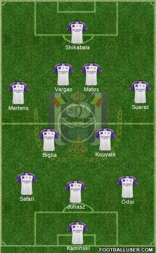 RSC Anderlecht Formation 2011