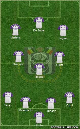 RSC Anderlecht Formation 2011