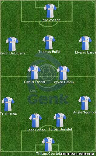 K Racing Club Genk football formation