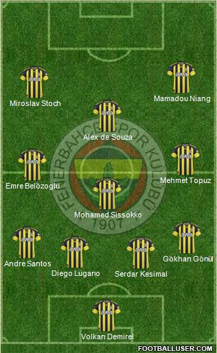 Fenerbahçe SK Formation 2011