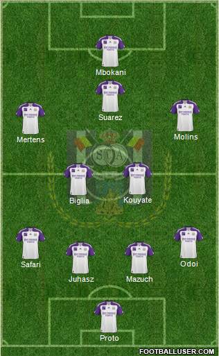 RSC Anderlecht Formation 2011