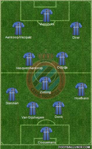Club Brugge KV Formation 2011