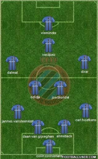 Club Brugge KV Formation 2011
