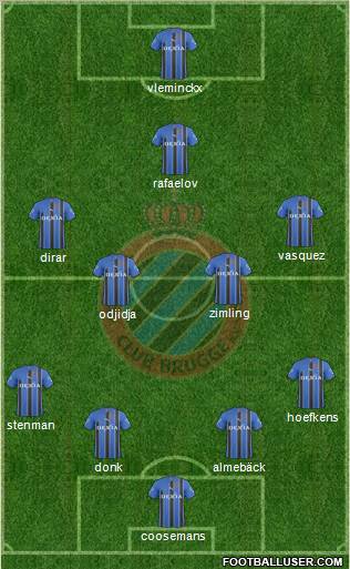 Club Brugge KV Formation 2011
