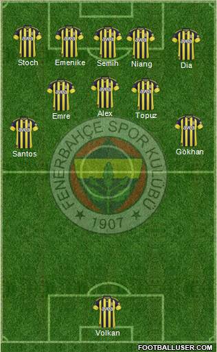 Fenerbahçe SK Formation 2011