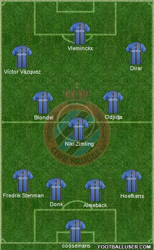 Club Brugge KV Formation 2011