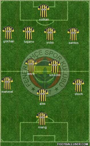 Fenerbahçe SK Formation 2011