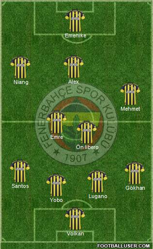 Fenerbahçe SK Formation 2011